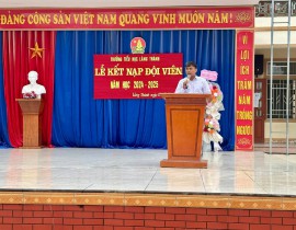 Sáng nay, trong không khí rộn ràng và đầy ý nghĩa của tháng Năm lịch sử, liên đội trường tiểu học...